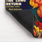 ヴィンテージパルプペーパーバックSci-Fi宇宙ガールカバー マウスパッド (コーナー)