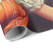 ヴィンテージパルプホラーガールイラストレーション ラッピングペーパー (ロールコーナー)