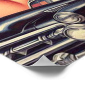 ヴィンテージパルプポリスイラストレーション ポスター (角)