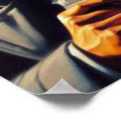 ヴィンテージパルプポリスイラストレーション ポスター (角)