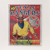 ヴィンテージパルプマガジンカバーアートウェスタン ジグソーパズル (縦)