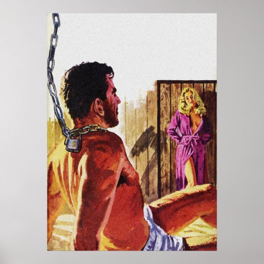 ヴィンテージパルプマガジンカバーアート – Kinky Love ポスター (正面)