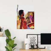 ヴィンテージパルプマガジンカバーアート – Kinky Love ポスター (ホームオフィス)