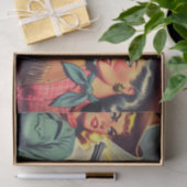 ヴィンテージパルプ女性のカーボーイイラストレーション 薄葉紙 (ギフト)