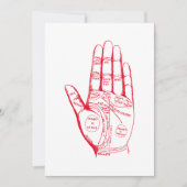 ヴィンテージパルミティグラフパーム読のトートバッグ 招待状 (正面)