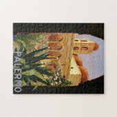 ヴィンテージパレルモイタリア旅行観光広告 ジグソーパズル (横)