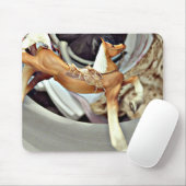 ヴィンテージパロミノホースデジタルアート マウスパッド (マウス)