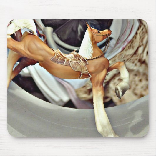 ヴィンテージパロミノホースデジタルアート マウスパッド (正面)