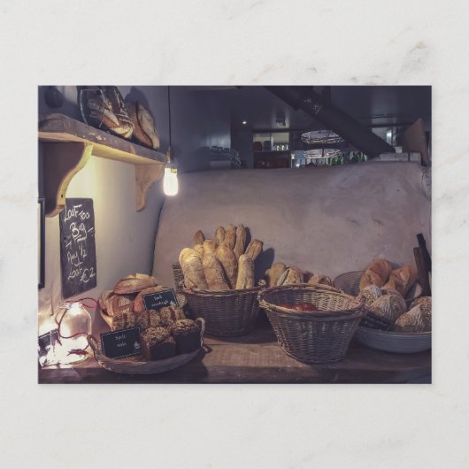 ヴィンテージパンとペストリーショップのインテリアデザイン ポストカード (正面)