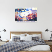 ヴィンテージパンアメリカン旅行ポスター – ハワイ キャンバスプリント (インサイチュ (寝室))