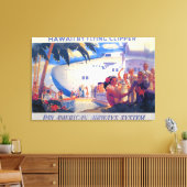 ヴィンテージパンアメリカン旅行ポスター – ハワイ キャンバスプリント (インサイチュ (リビング))