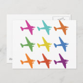 ヴィンテージパンクレトロ機模様 ポストカード (正面/裏面)