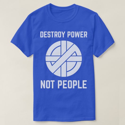 ヴィンテージパンクロック破壊力Not People Tシャツ (デザイン正面)