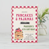 ヴィンテージパンケーキシャワーパーティの招待状 招待状 (スタンド正面)