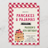 ヴィンテージパンケーキシャワーパーティの招待状 招待状 (正面/裏面)