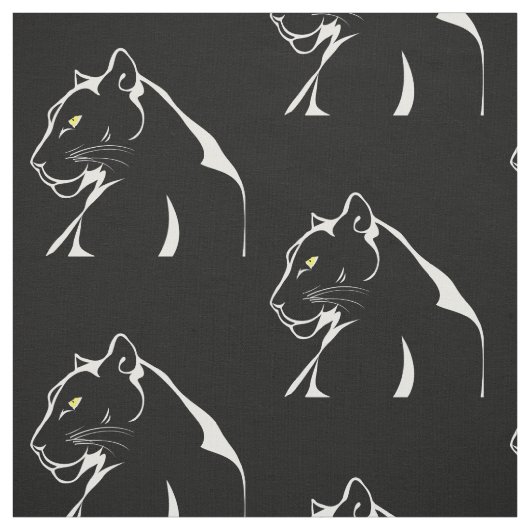 ヴィンテージパンサービッ怒ク強猫イエローアイ ファブリック (見本)