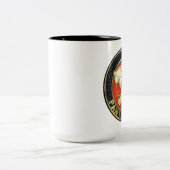 ヴィンテージパンサーモーターサイクルバッジ ツートーンマグカップ (中央)