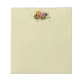 ヴィンテージパンシーズブーケ ノートパッド (正面)