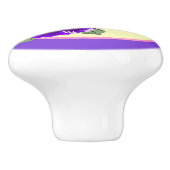 ヴィンテージパンシーセラミック引き出しプル セラミックノブ (側面)