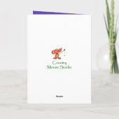 ヴィンテージパンジー花嫁誕生日 カード (裏面)