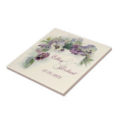 ヴィンテージパンジー記念日タイル タイル (側面)