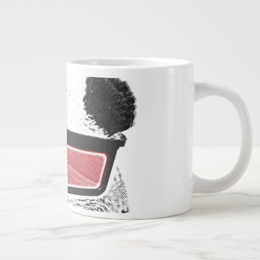 ヴィンテージパンダ3-D眼鏡 ジャンボコーヒーマグカップ (右)