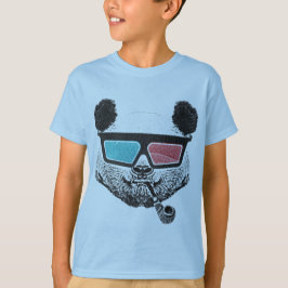 ヴィンテージパンダ3-D眼鏡 Tシャツ