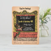 ヴィンテージパンチとジュディスタイルのカスタマイズ 招待状 (スタンド正面)