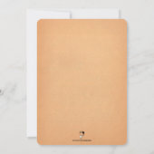 ヴィンテージパンチとジュディスタイルのカスタマイズ 招待状 (裏面)