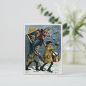 ヴィンテージパンチとジュディ新年 ポストカード (スタンド正面)