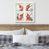 ヴィンテージパンチとジュディ キャンバスプリント (インサイチュ (寝室))