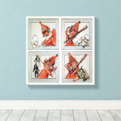 ヴィンテージパンチとジュディ キャンバスプリント (インサイチュ (ウッドフロア))