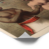 ヴィンテージパンチ噛みタバコ広告 – 1886 ポスター (角)