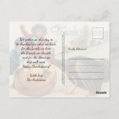 ヴィンテージパンプキンサンクスギビング招待状 ポストカード (裏面)