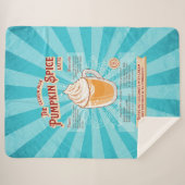 ヴィンテージパンプキンスパイスラテ-レシピポスター シェルパブランケット (正面(横))