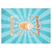 ヴィンテージパンプキンスパイスラテ-レシピポスター テーブルクロス (正面(横))