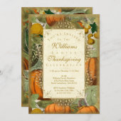 ヴィンテージパンプキンズアンドグールズ招待状 招待状 (正面/裏面)