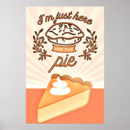 ヴィンテージパンプキンパイイラストレーション ポスター