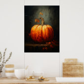 ヴィンテージパンプキンファームハウススタイル ポスター (キッチン)