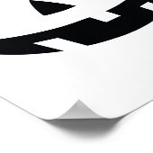 ヴィンテージパンプキン顔ジャコランタンハロウィーンのカボチャのちょうちんH ポスター (角)