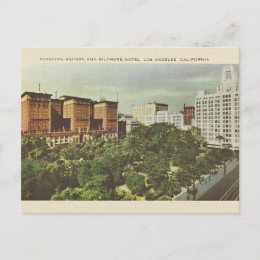 ヴィンテージパーシェンスクエアロサンゼルスはがき ポストカード (正面)
