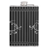 ヴィンテージパーソナライズされたが盛んだヒップスター氏 フラスク (裏面)