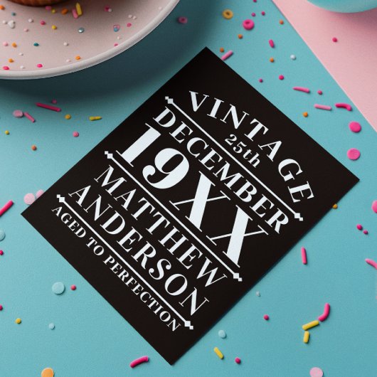 ヴィンテージパーソナライズされたの完成度