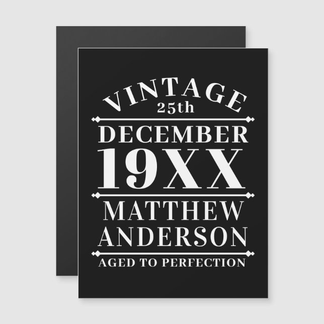 ヴィンテージパーソナライズされたの完成度 (正面/裏面)