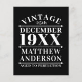 ヴィンテージパーソナライズされたの完成度 (裏面)