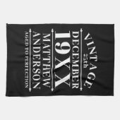 ヴィンテージパーソナライズされたの完成度 キッチンタオル (横)