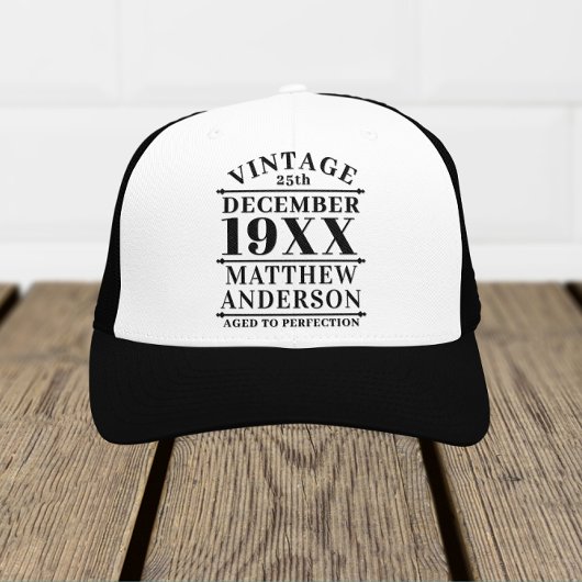 ヴィンテージパーソナライズされたの完成度 キャップ