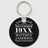 ヴィンテージパーソナライズされたの完成度 キーホルダー (正面)