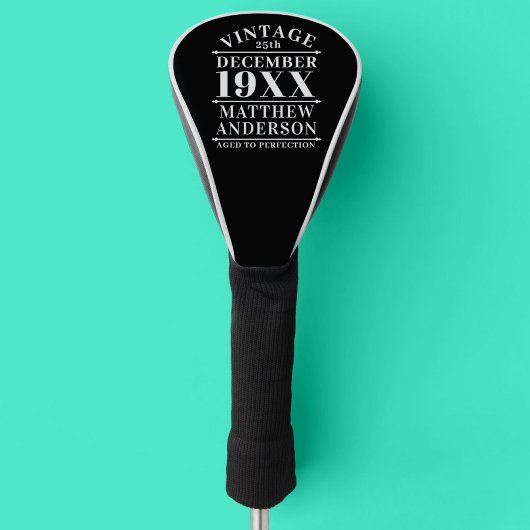 ヴィンテージパーソナライズされたの完成度 ゴルフヘッドカバー