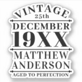 ヴィンテージパーソナライズされたの完成度 シール (正面)